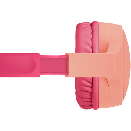Belkin SoundForm Mini Auriculares Inalámbricos Para Niños Rosa USB-C 30 Horas Batería Limitador 85dB