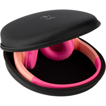 Belkin SoundForm Mini Auriculares Inalámbricos Para Niños Rosa USB-C 30 Horas Batería Limitador 85dB