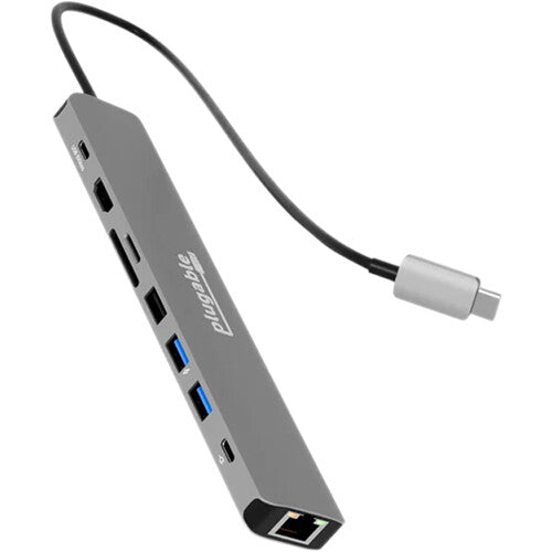 Plugable 9 en 1 Hub USB-C con HDMI 4K 60Hz y carga Power Delivery 140W