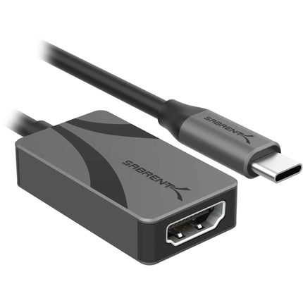 Sabrent Adaptador USB-C a HDMI 8K 7680x4320 30Hz 15cm Gris Oscuro