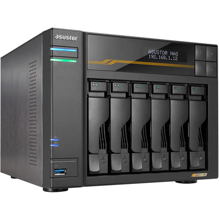 Asustor Lockerstor 6 Gen3 NAS con 6 bahías SATA y 16GB DDR5 ECC RAM