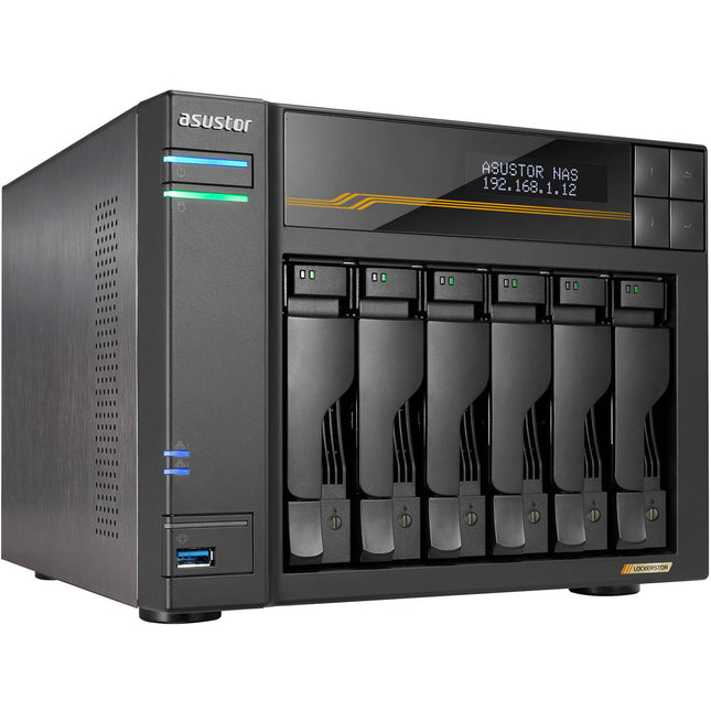 Asustor Lockerstor 6 Gen3 NAS con 6 bahías SATA y 16GB DDR5 ECC RAM
