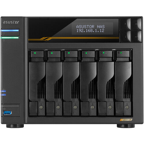 Asustor Lockerstor 6 Gen3 NAS con 6 bahías SATA y 16GB DDR5 ECC RAM