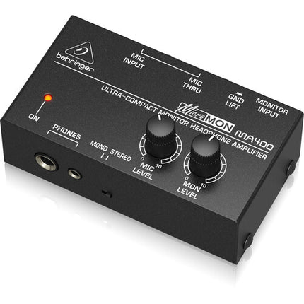 Behringer MICROMON MA400 Amplificador Auriculares Monitor Ultra Compacto 12V