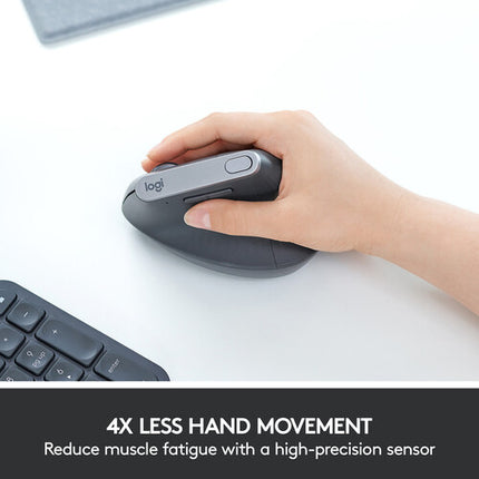 Logitech MX Vertical Ratón Ergonómico Avanzado Bluetooth 4000 dpi 10 m alcance