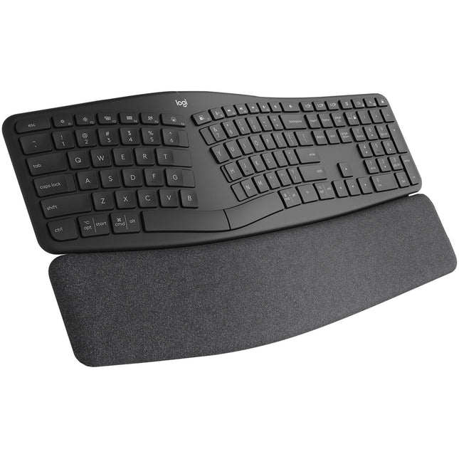 Teclado inalámbrico ergonómico Logitech Ergo K860 diseño dividido reposamuñecas acolchado