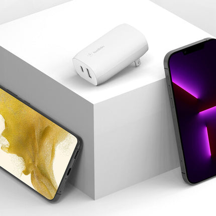 Belkin BoostCharge Cargador de Pared 37W 2 Puertos USB-A USB-C PD 3.0