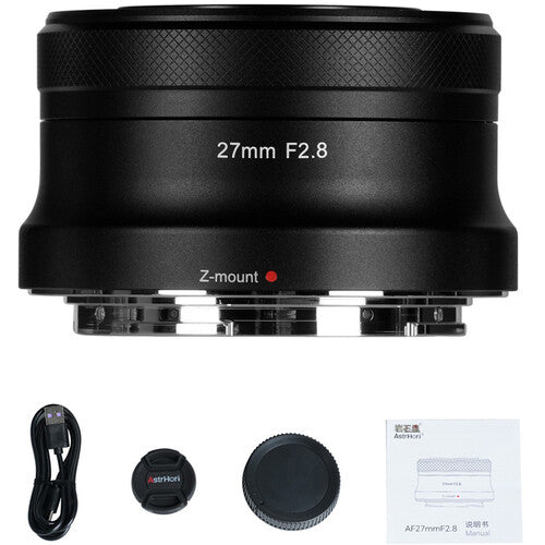 AstrHori AF 27mm f/2.8 Objetivo prime para Nikon Z con motor STM y apertura de f/2.8 a f/16