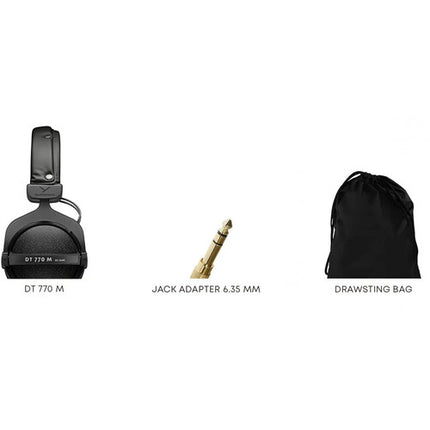 Beyerdynamic DT-770M Auriculares Estéreo Alta Ruido 80 Ohms con Adaptador 1/4"