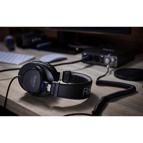 Roland RH-200 Auriculares Cerrados Monitor Circumaurales 40mm Giratorios Negro