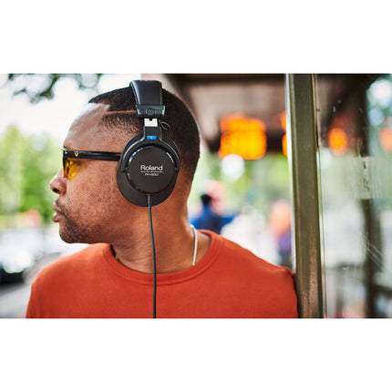 Roland RH-200 Auriculares Cerrados Monitor Circumaurales 40mm Giratorios Negro