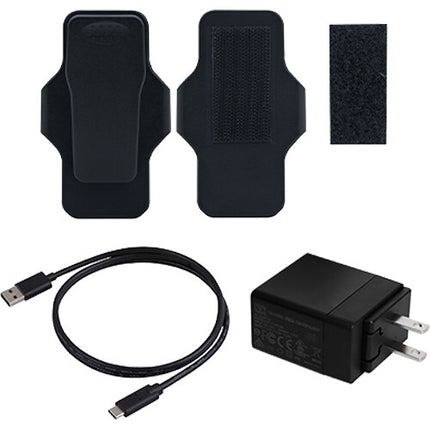 Transcend TS-DBK8 Kit de Accesorios para DrivePro Body con Clip Giratorio y Cable USB-C