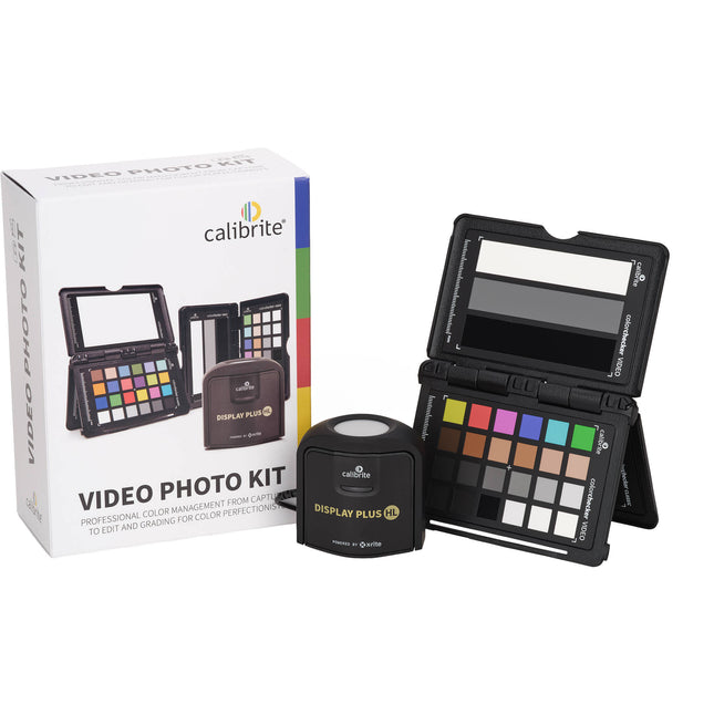Calibrite Video Photo Kit con Colorímetro Display Plus HL y ColorChecker Passport Video 2