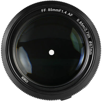 Sirui Aurora 85mm f1.4 Lente para Sony E con diafragma 15 láminas y recubrimiento fluorine
