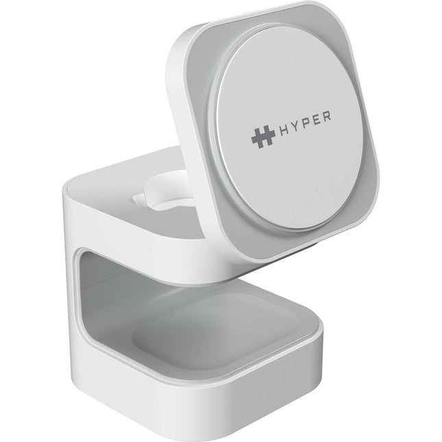 HYPER HyperJuice Qi2 Base Qi 5W Soporte de Carga Magnético 3 en 1