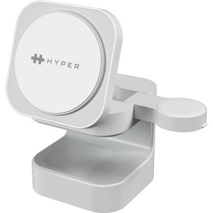 HYPER HyperJuice Qi2 Base Qi 5W Soporte de Carga Magnético 3 en 1