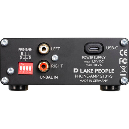 LAKE PEOPLE G101 Amplificador de Auriculares con Entradas RCA y Control de Volumen