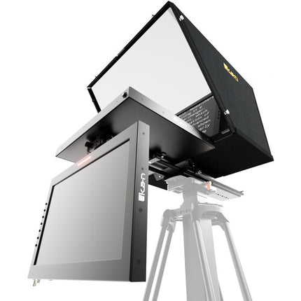 ikan Professional teleprompter PTZ 17 pulgadas 1280x1024 1000 cd/m² con monitor talento 19 pulgadas
