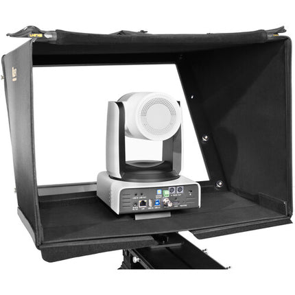 ikan Professional teleprompter PTZ 17 pulgadas 1280x1024 1000 cd/m² con monitor talento 19 pulgadas
