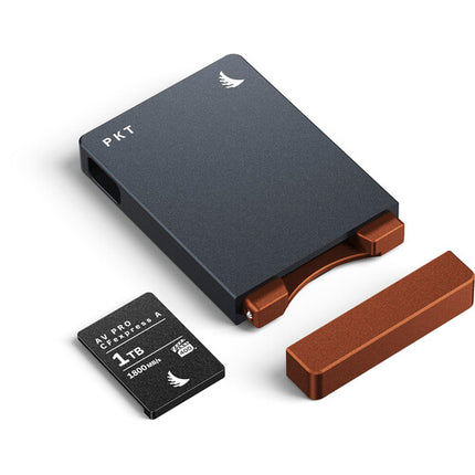 Angelbird PKT Lector de Tarjetas CFexpress 2.0 Type A USB-C 20 Gb/s with PKT Cap and USB4 Cable