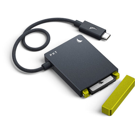 Angelbird PKT Lector de Tarjetas CFexpress 2.0 Tipo B USB-C 20 Gb/s con Cable USB4