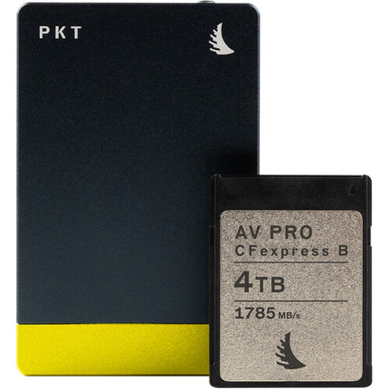 Angelbird PKT Lector de Tarjetas CFexpress 2.0 Tipo B USB-C 20 Gb/s con Cable USB4