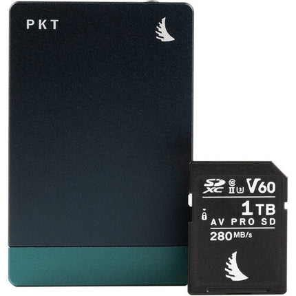 Angelbird PKT Lector de tarjetas UHS-II SDXC USB-C 5 Gb/s con cable USB4