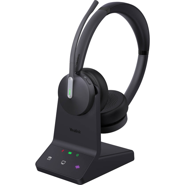 Yealink WH64 Auriculares Inalámbricos Dobles DECT Bluetooth 32 Horas Batería Base Incluida