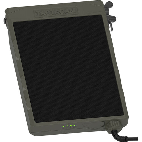 Panel Solar TACTACAM para Cámara Defend Serie Batería 5200mAh Adaptador y Cable Integrados