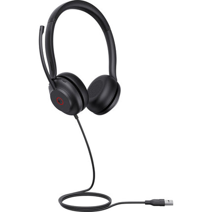 Yealink UH35 Auriculares USB Estéreo con micrófono Dual y estuche
