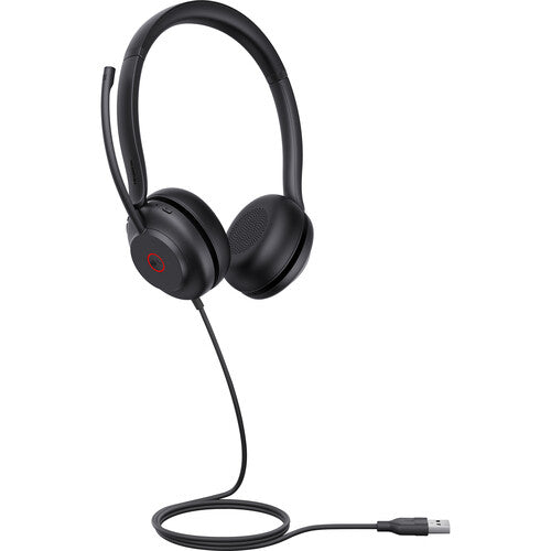 Yealink UH35 Auriculares USB Estéreo con micrófono Dual y estuche