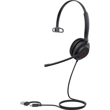 Yealink UH35 Mono Auricular USB Auricular Monoaural 35mm Micrófonos Cancelación Ruido Estuche Transporte