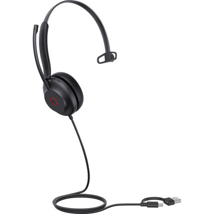Yealink UH35 Mono Auricular USB Auricular Monoaural 35mm Micrófonos Cancelación Ruido Estuche Transporte