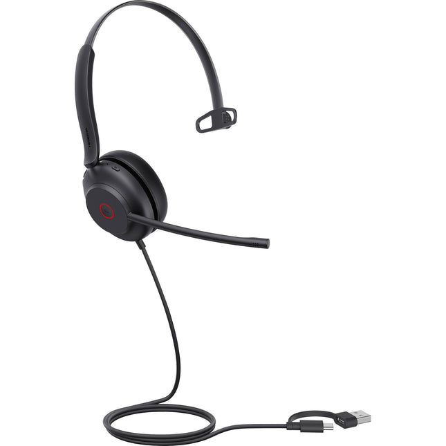 Yealink UH35 Mono Auricular USB Auricular Monoaural 35mm Micrófonos Cancelación Ruido Estuche Transporte