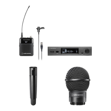 Audio-Technica ATW-3211N/831 Sistema Inalámbrico Micrófono Lavalier Cardioide 9.5h Batería 330ft Alcance