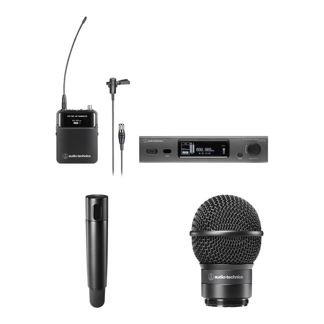 Audio-Technica ATW-3211N/831 Sistema Inalámbrico Micrófono Lavalier Cardioide 9.5h Batería 330ft Alcance