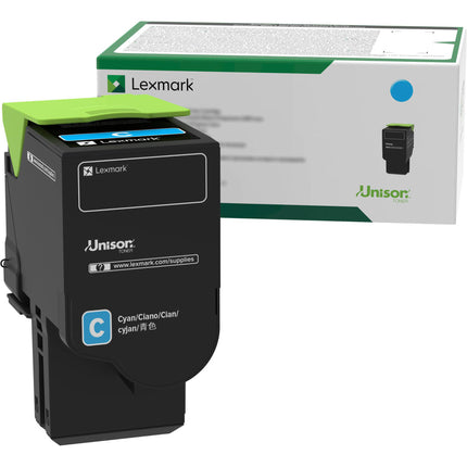 Lexmark CS632 CX635 Cartucho retorno cian 11700 páginas calidad imagen