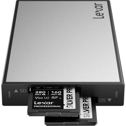 Lexar Professional Workflow Lector de Tarjetas SD UHS-II Doble Ranura USB-C 10 Gb/s