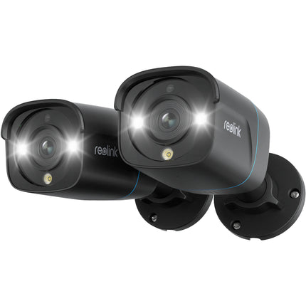 Reolink P330 8MP Cámara Bullet Exterior 4K 100' Visión Nocturna 2-Pack