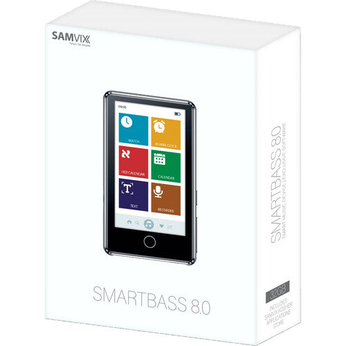 Samvix SmartBass 8.0 Reproductor MP3 32GB Pantalla 3 Pulgadas Táctil