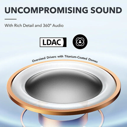 Soundcore by Anker AeroFit Pro Auriculares Deportivos 16.2mm Titanium 46h Batería