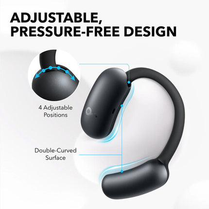 Soundcore by Anker AeroFit 2 Auriculares Inalámbricos Abiertos 42 Horas IP55 Negro