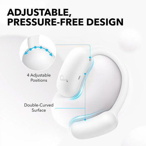 Soundcore by Anker AeroFit 2 Auriculares Abiertos Inalámbricos Blanco 42 Horas Reproducción IP55