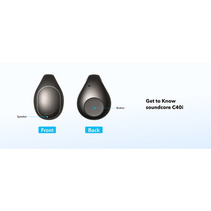 Soundcore by Anker C40i Auriculares Clip-On Abiertos con Drivers 12x17mm y 21h Reproducción
