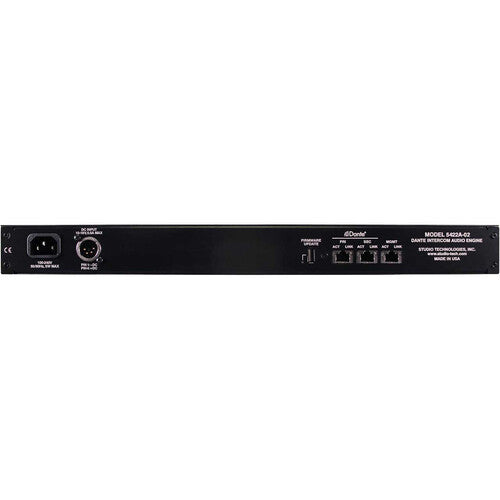 Studio Technologies Model 5422A-02 Mezclador Audio Dante 64 Canales 3 Ethernet