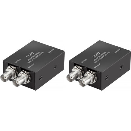 Elvid HDMI a 3G-SDI Convertidor de Video Micro 1080p60 Metal 2-Pack