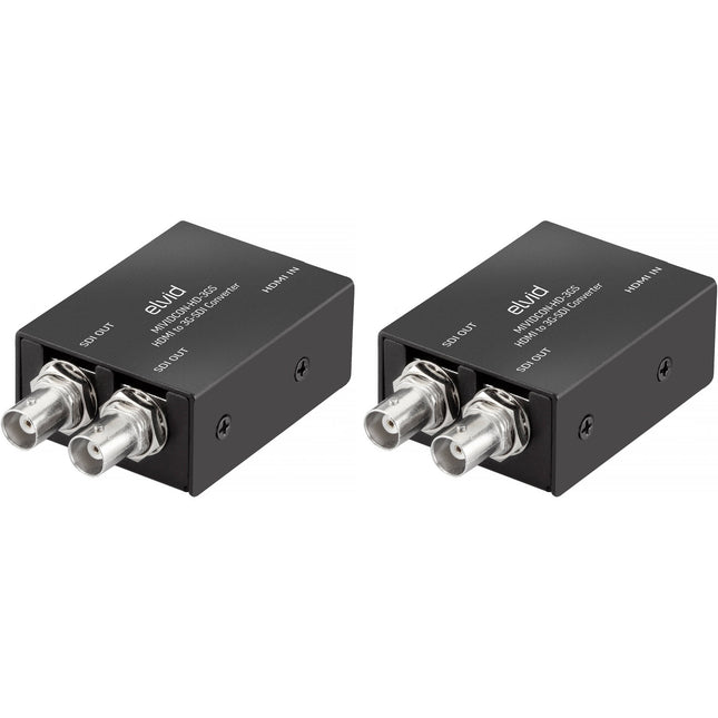 Elvid HDMI a 3G-SDI Convertidor de Video Micro 1080p60 Metal 2-Pack