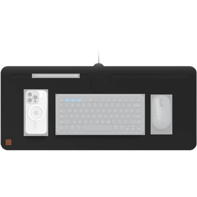 ZAGG Desk Mat con carga inalámbrica 10W superficie de tela suave
