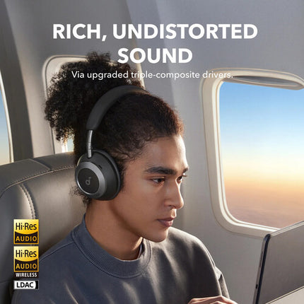 Soundcore by Anker Space One Pro Auriculares Inalámbricos Over-Ear Cancelación 60h batería y Funda