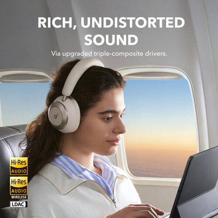 Soundcore by Anker Space One Pro Auriculares Inalámbricos Over-Ear 60h Batería Cancelación Ruido
